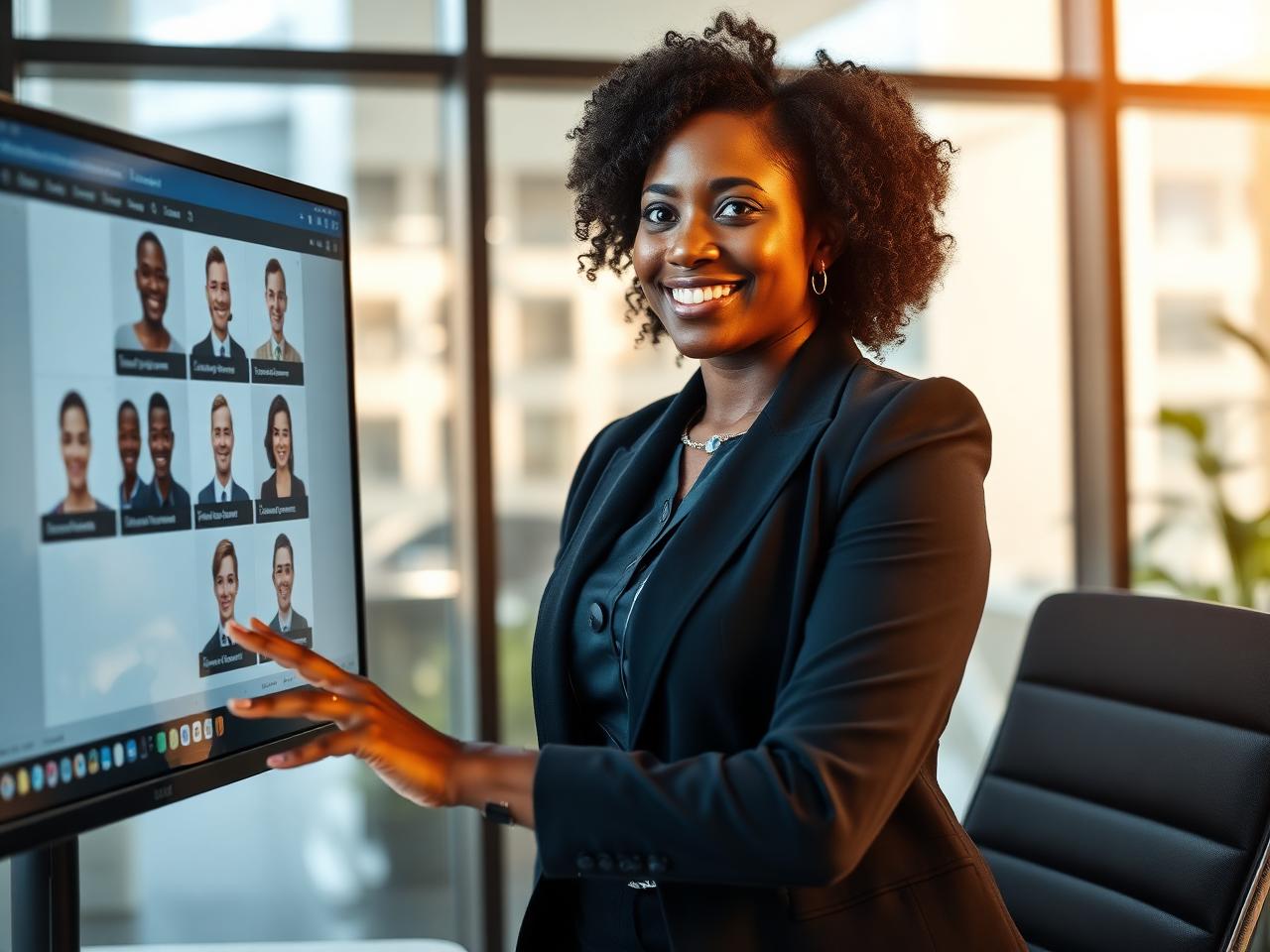 Recruiter reviewing NetMe candidate profiles